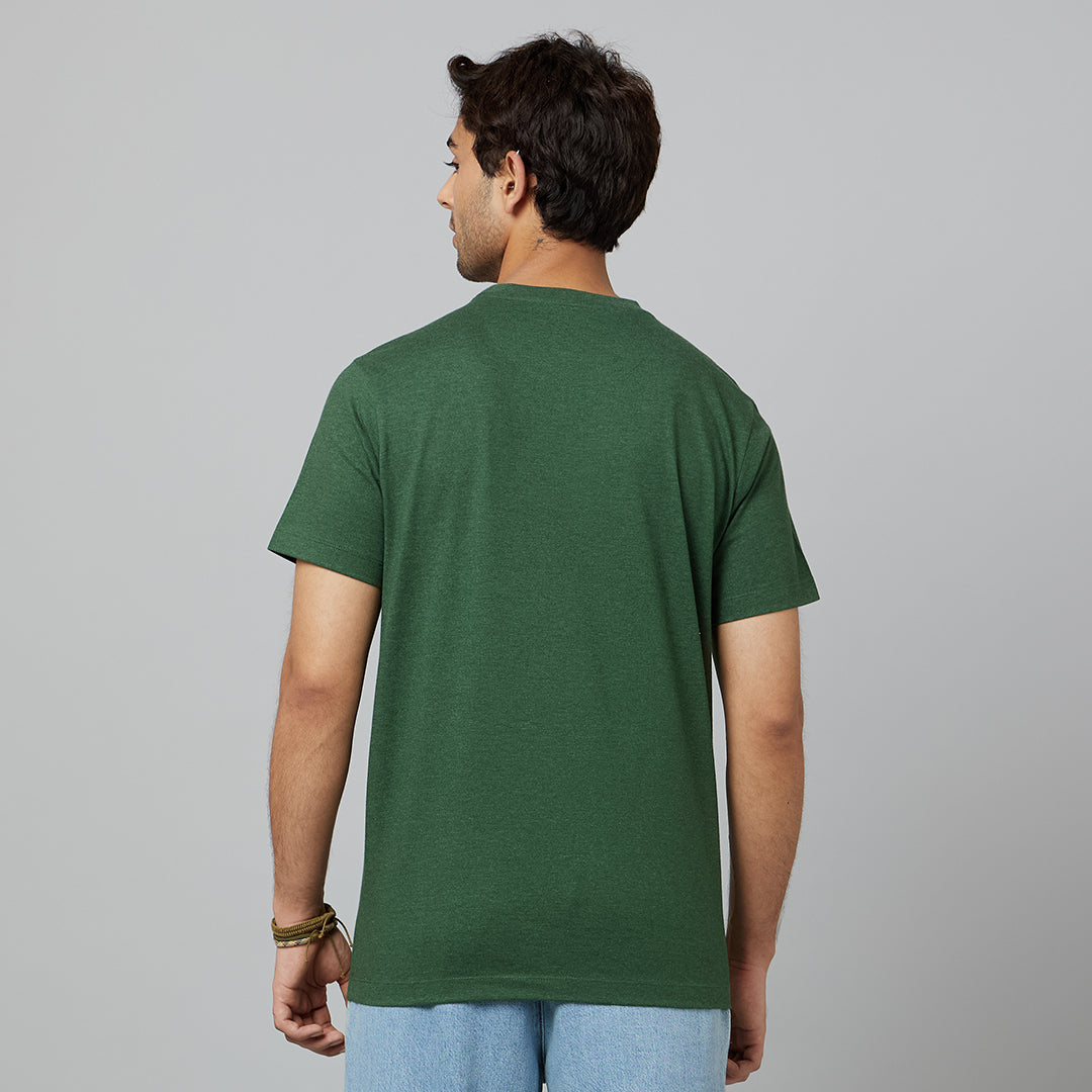 MEN'S-ARMOR-CREW NECK T-SHIRT-FOREST GREEN