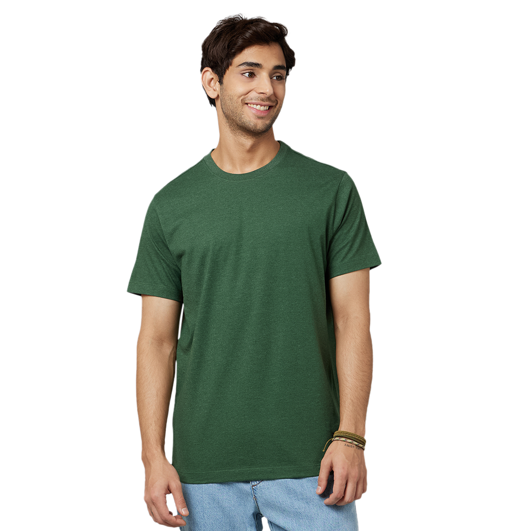 MEN'S-ARMOR-CREW NECK T-SHIRT-FOREST GREEN