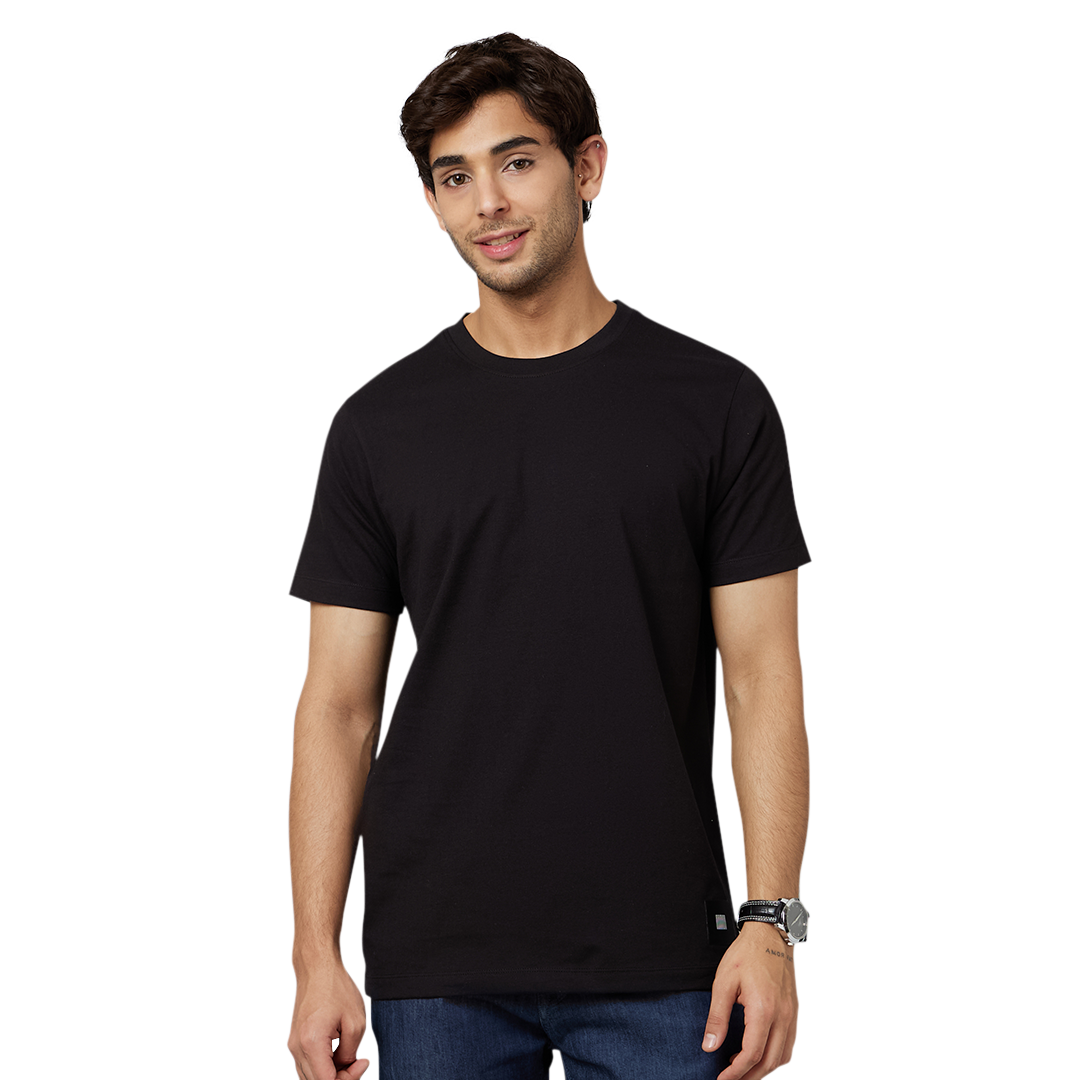 MEN'S-ARMOR-CREW NECK T-SHIRT-INFINITE BLACK