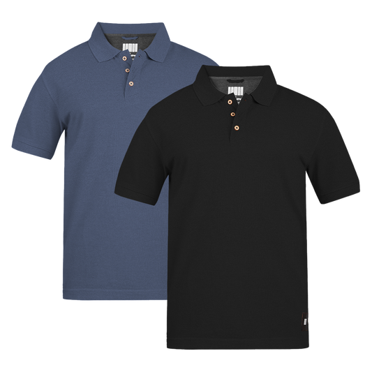 MEN'S ARMOR POLO 2 PC PACK NAVY-BLACK