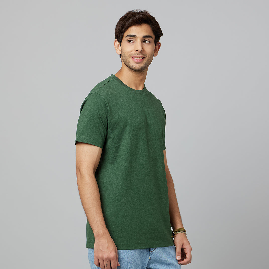 MEN'S-ARMOR-CREW NECK T-SHIRT-FOREST GREEN